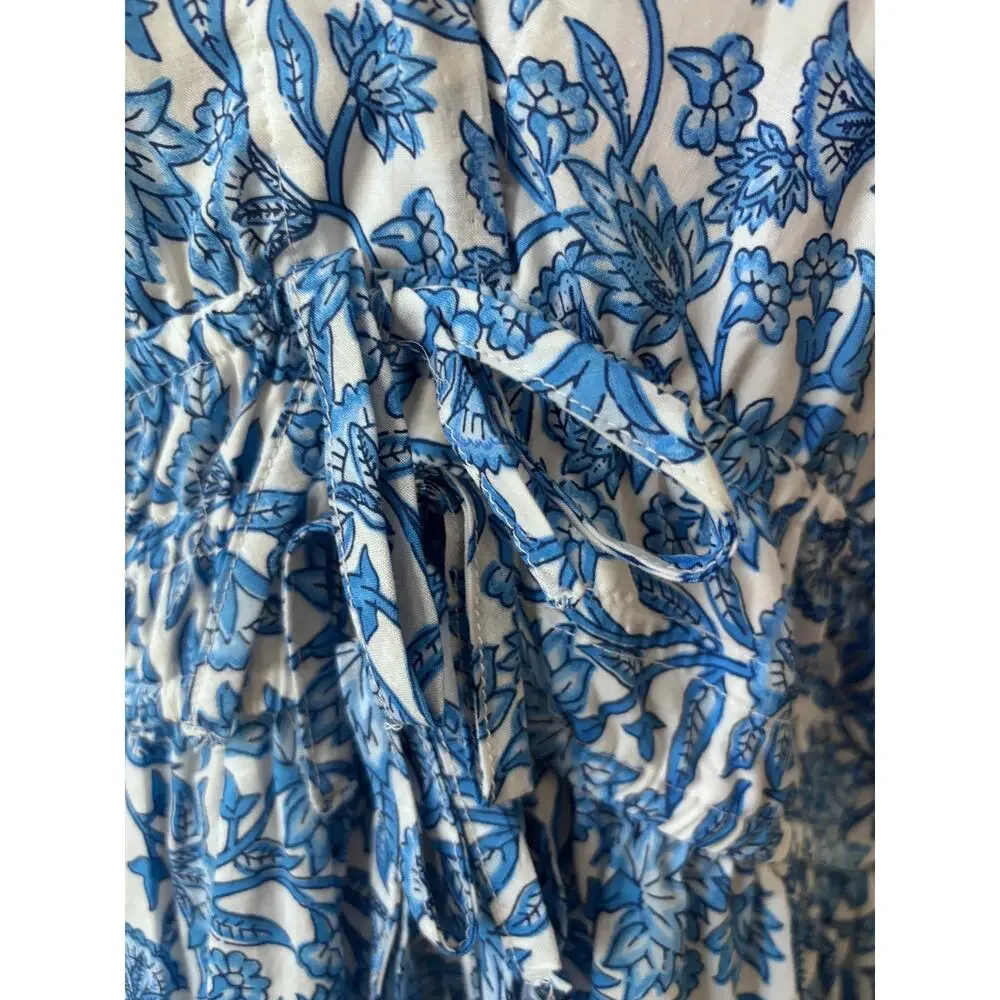 CeCe - NWT Cap Sleeve 100% Cotton Maxi Dress with pockets - Picture 2 of 5